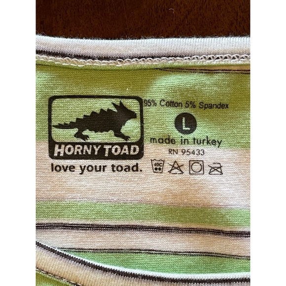 Horny Toad Green & White T-Shirt - Picture 7 of 9